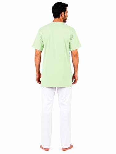Image of Men's Cotton Halfsleeve Short Kurta for Summer