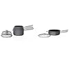 Ninja C56000 Foodi NeverStick Premium 6 Piece Saucepan Set with Glass Lids C53300 Foodi NeverStick Premium 3 Piece Cookware Set with Glass Lid Anti Scratch Nest System