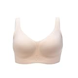 MOONBADI BH ohne bügel hellgelb Damen BH Ohne Bügel Push up Crop Top Bustier BH Sport BH für Alltag Yoga Fitness BH Push up extrem 70F