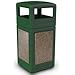 Commercial Zone 72045499 StoneTec Square & Dome Lid44; Forest Green with Riverstone