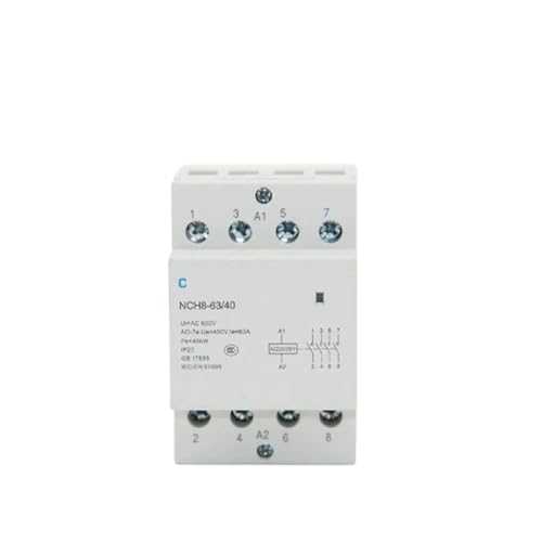 Contacteur modulaire AC silencieux NCH8-25A commande 2NO2NC basse consommation pour maison