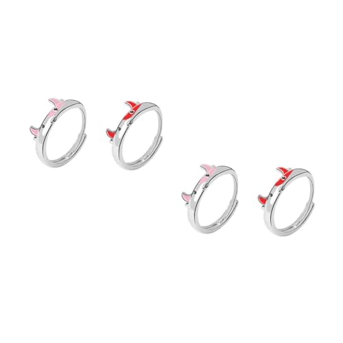 WHZHDMA Cute Cow Women Pet Open Chime Adjustable Trendy Jewelry Unisex Couple Rings for The Ox Year Finger Ring Copper