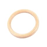 Gymnastics Rings - Professional Birch Wood Design, Natural Anti-Slip Grip,