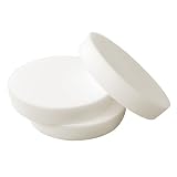 Hruile Runde Schaumstoffplatte mit hoher Dichte, weiße Polsterschaumplatte für Innenkissen, Sofa, Esszimmerstuhl, Fenstersitzpolster, Schaumstoffpolsterung, fester Schaumstoff-Ersatzbett (dick 10 cm,