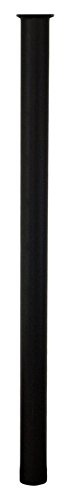 Qualarc LSLM-PST LetterSentry Rust Free 3" Diameter 47.5" Tall Steel Mounting Post for Mailbox, Black