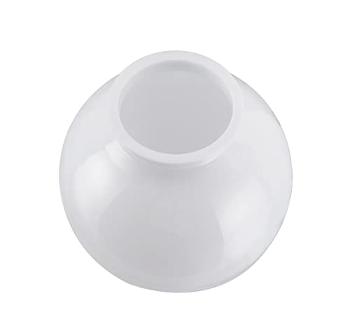 Image of Aspen Creative 28002-41, 8 inch White Acrylic Replacement Lamp Post Globe with 3-3 /4 inch Fitter Neck