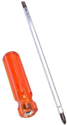 HKeCart - Length : 100 MM - Reversible Screw Driver with Hexagon Rod R-6100 : PH-2/S-6 Hexagon 6mm : Length of Bit : 100 mm