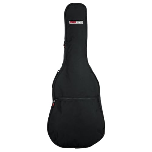 Gator Cases Foam Padded Acoustic Guitar Gig Bag, Fits Dreadnought Style Acoustic Guitars up to 41.9