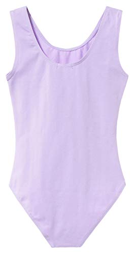 Image of MdnMd Sleeveless Tank Leotard for Girls with Mesh Cross Front
