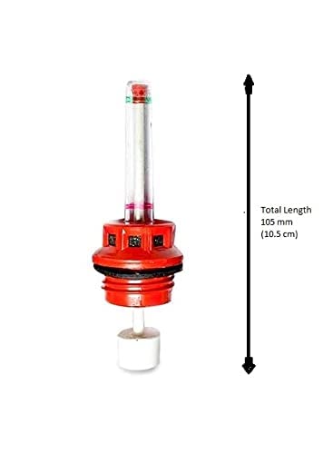 Image of Luminous, and Livfast Compatible [Not for Exide Batteries] Inverter Battery Water Level Float Indicator Cap Set with Fumes Filtration - 1 Set of 6 Pieces for 1 Battery (Red) (Red)