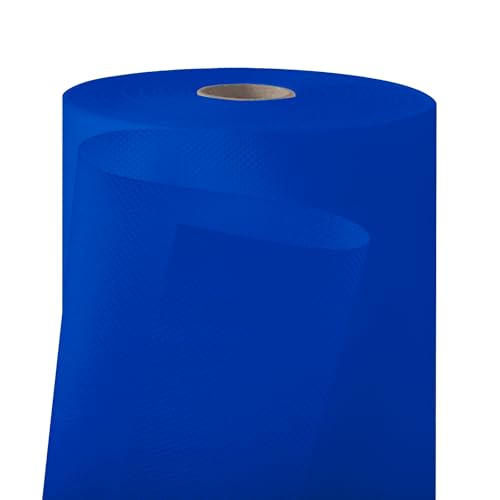 Rouleau de nappe jetable intissé pour décoration anniversaire bleu - 2