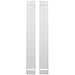 Ekena Millwork ARW103BB207X62WHH Americraft Two Exterior Real Wood Joined Board-n Shutters w/End Batten (Per Pair), 7"W x 62"H, White