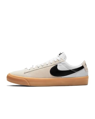 Nike SB Zoom Blazer Low Pro GT Skate Shoes (DC7695-100, White/White/White/Black) Size 10