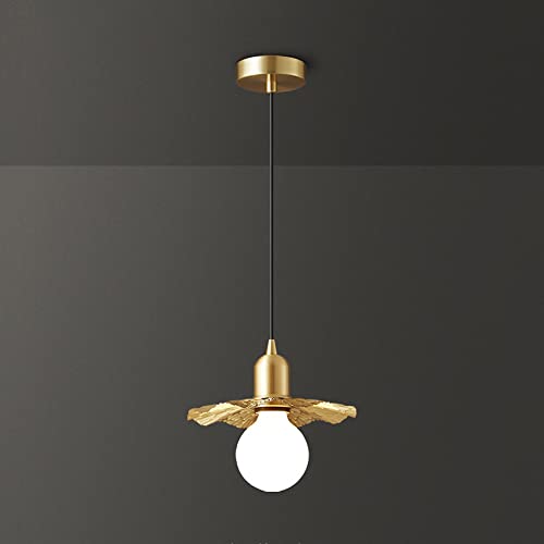 Lustre moderne E27 en laiton pour cuisine et salle à manger japonaise