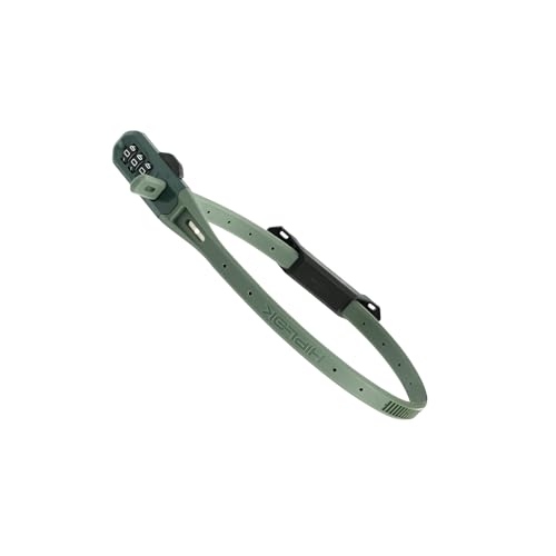 Hiplok Z LOK COMBO V2, Brida de seguridad multifunción, Unisex, GREEN, 45cm de perímetro