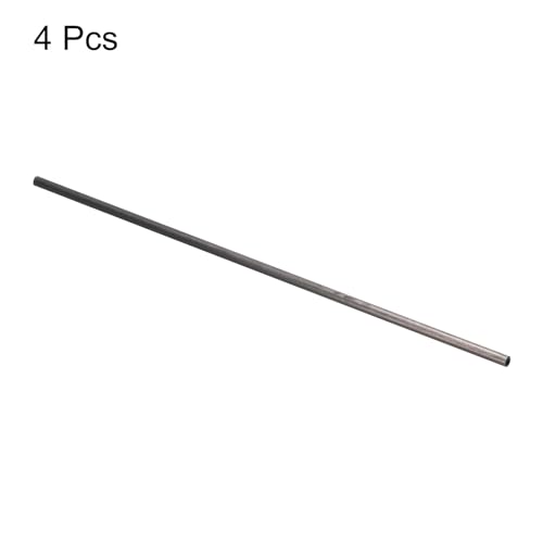 QUARKZMAN 4 Stück Kohlefaserrohr 3 x 4 x 200mm Pultrudierte Kohlefaserrohre für RC-Flugzeug Drachenflügelrohr Quadcopter-Arm