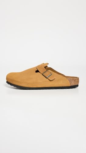 Image of Birkenstock Men's Boston Corduroy Clogs, Cork Brown, 11 Medium US