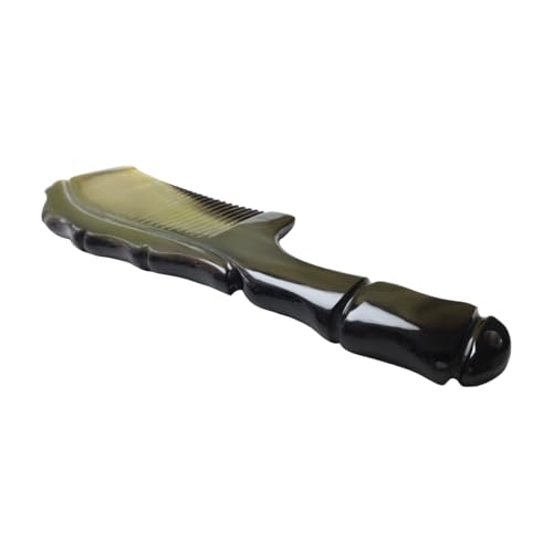 Natural Horn Detangler Comb, PROTORIGEN Handmade Horn Comb Made of Ox Horn, a...