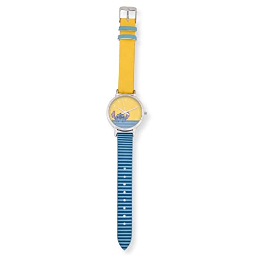 Accutime Girls' Lilo and Stitch LAS5035AZ Quartz Watch, Blue/Yellow2