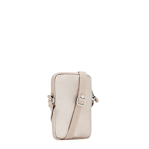 Image of Kipling Tally Metallic Crossbody Phone Bag Quartz Metallic