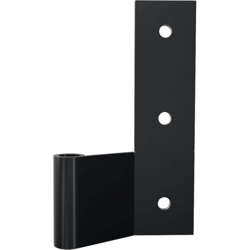 Image of SteelTek L-Hinge with 2 1 /4 inch Offset Shutter Kit, for Heights 36 inch-60 inch (Includes 4 L-Hinges, 2 Flat Hinges, 6 Pintels on Plate, 1 Pair S-Holdbacks w /Lag Bolt Shutter Support)
