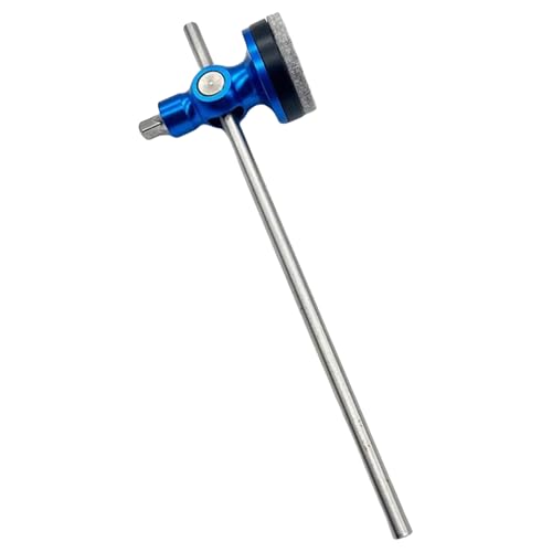Batidor de pedal de bombo de metal con cabezales de percusión, accesorio de instrumento de percusión fácil de instalar