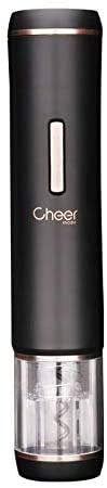 CHEER MODA Elektrischer Weinflaschenöffner, batteriebetrieben, automatischer Korkenzieher Cover