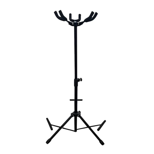 折りたたみギタースタンド三脚 3 ネックホルダー調整可能なフロアギターホルダーポータブル楽器スタンド