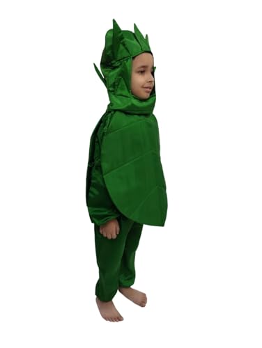 Image of BookMyCostume Spinach Palak Green Leafy Vegetable Kids Fancy Dress Costume 4-5 years