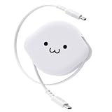 エレコム 巻き取式 USB Type-C to USB Type-Cケーブル 0.9m USB Power Delivery対応 60W対応 しろちゃん MPA-CCECRLR09WF