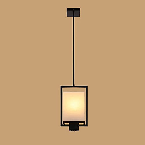 Mini suspension abat-jour tissu luminaire chevet salon E27 8in