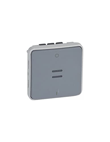 Interrupteur bipolaire Legrand Plexo gris étanche IP55 commande lumineuse composable 10AX