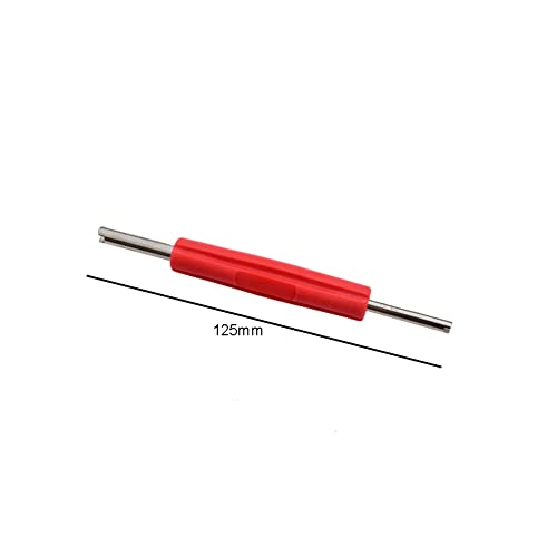 Image of lasenersm 8 Pieces Valve Core Remover Valve Remover Core Tool Valve Core Removal Tool Double Head Valve Remover Installer Repair Tool Tire Valve Stem Core Remover with Plastic Handle, Multicolor