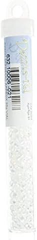 John Bead Czech Glass Seed Beads 6/0 Transparent Iris Crystal 22g Vial of DIY Jewelry Making Beads Preciosa (Jablonex)