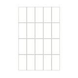 Taille appropriée : chaque étiquette colorée mesure 40 mm x 19 mm (1,57 pouces x 0,75 pouces) et s'adapte au papier standard A4 (6,6 x 4 pouces). Il y a 60 feuilles avec un total de 1200 étiquettes colorées.