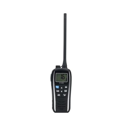Walkie-talkies, IC-M25 Walkie Talkie marino VHF Radio marina 5KM 5W Transceptor portátil impermeable Para senderismo y acampada