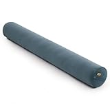 Ailuteie Bolster Pillow for Bed – Long Round Body Pillow for Adults, Cuddle Pillow for Sleeping, Full-Length Support,47 x 7.87 Inches,Slate Blue