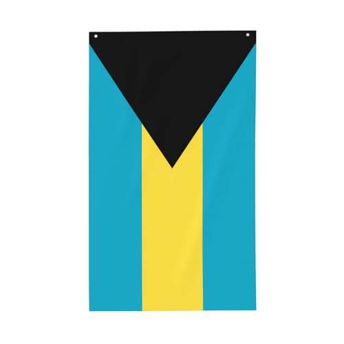 Bandiera delle Bahamas. Bandiera decorativa per esterni 0,9 x 1,5 m, bandiera verticale in poliestere