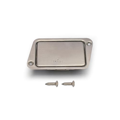 ROZILO Stainless Steel 9V Guitar battery Box Battery Cover Box Case Compartment for Active Guitar...