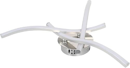 Lámpara de techo triangular LED blanca de 3 luces con protección ocular para dormitorio 6