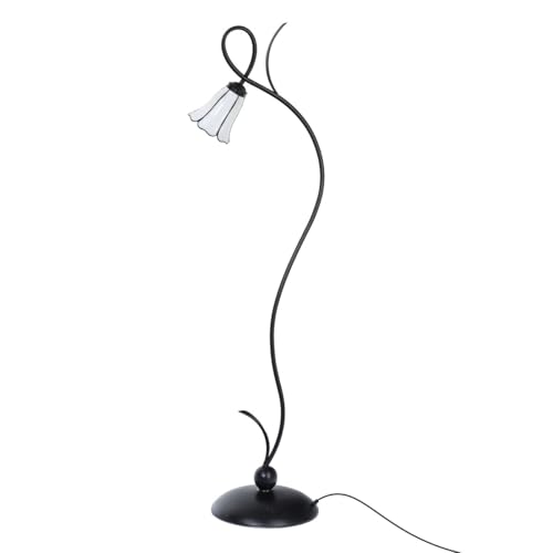 Lampadaire Tiffany liseron des champs pour ambiance salon cosy