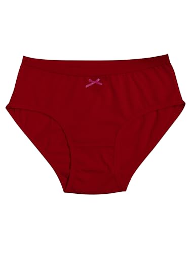 Image of DChica Cotton Panties for Women, Comfortable Mid Waist Hipster Panty with Stretchable Waistband Full Coverage Breathable Underwear /Briefs for Ladies