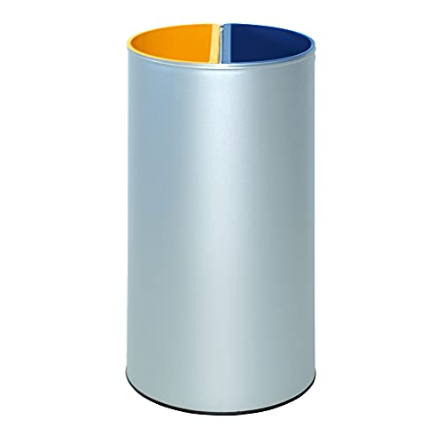 Papelera para reciclaje de 85L à double bac intérieur extraíble pour tri facile