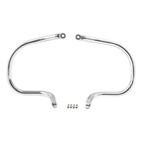 StoßStange Motorrad Motor Schutz Autobahn Crash Bar Für Indian Für Chief Für Bobber Für Dark Horse 2022-2023 SturzbüGel Sturzpads(Chrome)