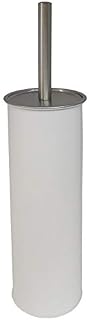 FurnitureXtra Classic Style Powder Coated Epoxy Steel Toilet Brush Holder (Grey)