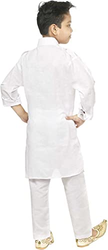 Image of HRR Boys Pathani Suit in 100% Cotton (Kurta + Pyjamas)
