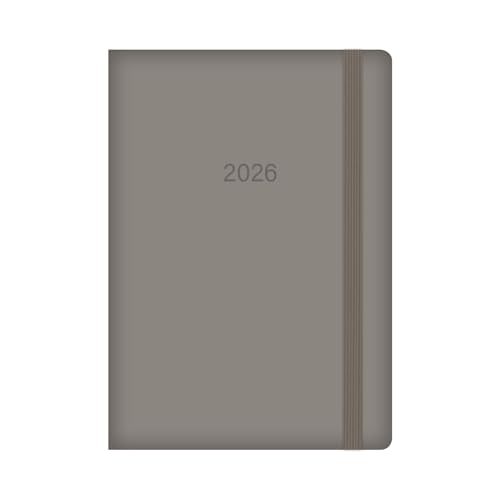 Terminplaner 2026, A5, Wochenansicht, weicher Kunstledereinband, Gummibandverschluss, Jahresplaner 2026, Business, Arbeit, Studium, Reise-Organizer