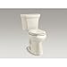 Kohler K-4639-G9 Cachet Quiet-Close with Grip-Tight Bumpers Round-front Toilet Seat, Sandbar