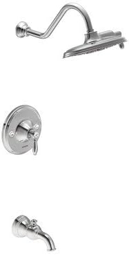 Weymouth Posi-Temp Tub and Shower Faucet Trim with Lever Handle Finish: Chrome, Flow Rate: 2.5 GPM