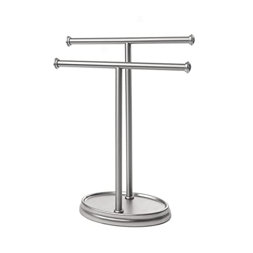 Toallero sin taladro vertical y organizador de paños para mueble de baño